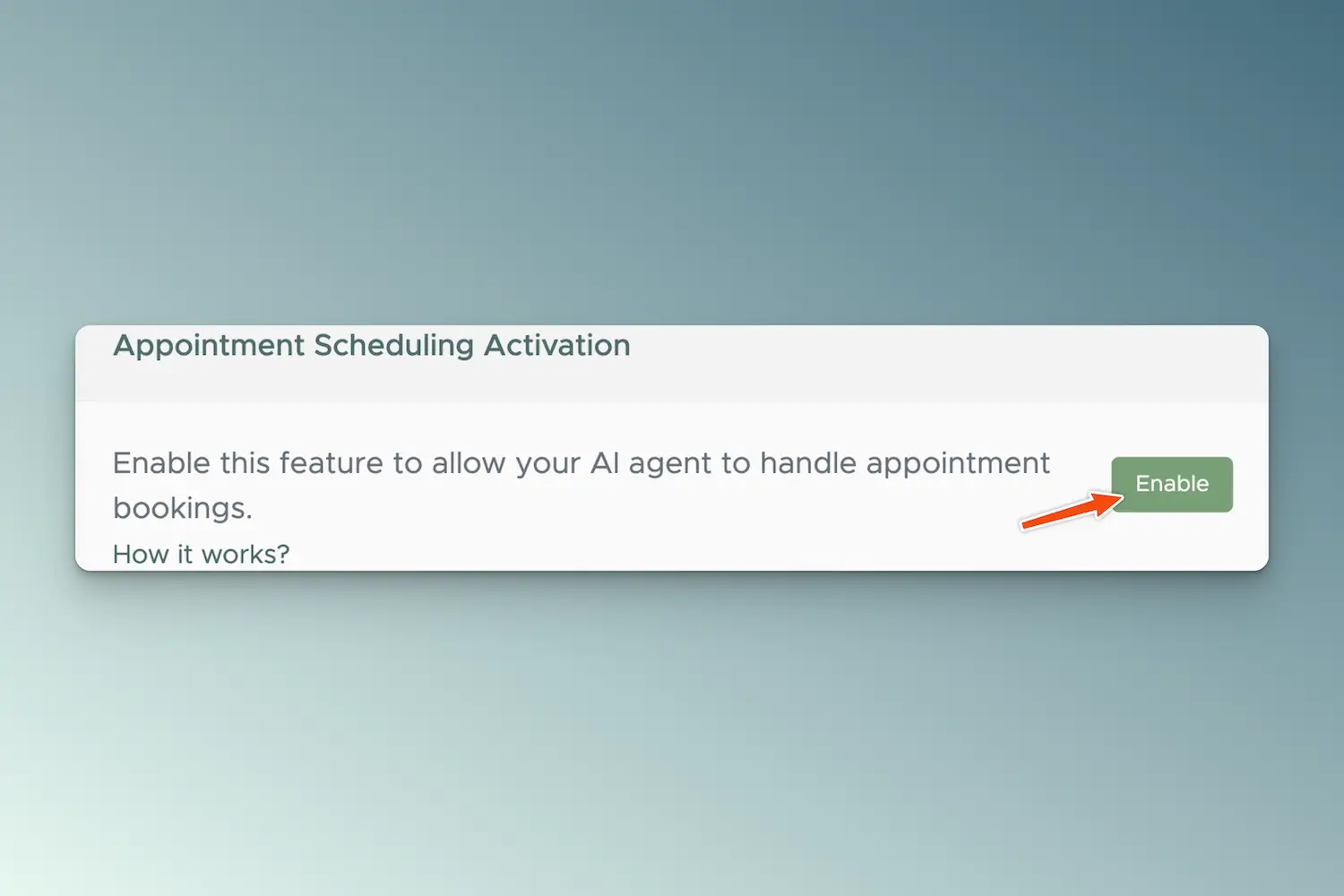 Scheduling activeren