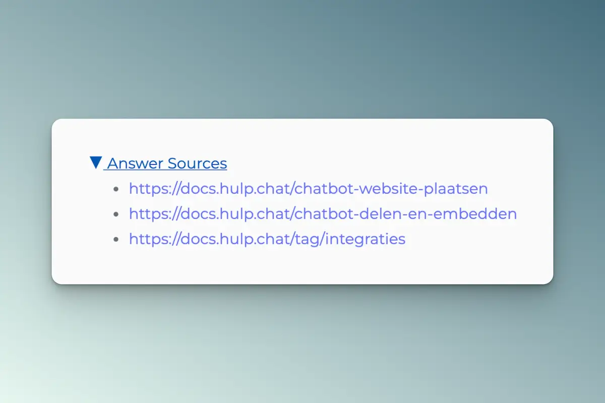 answer sources