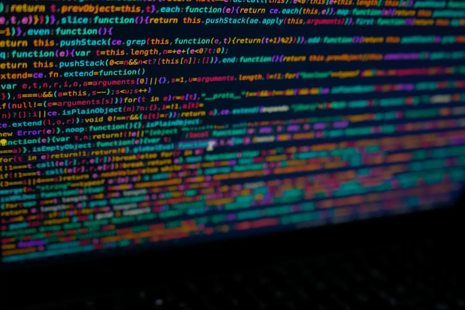 Scherm met kleurrijke programmeercode voor API-integratie