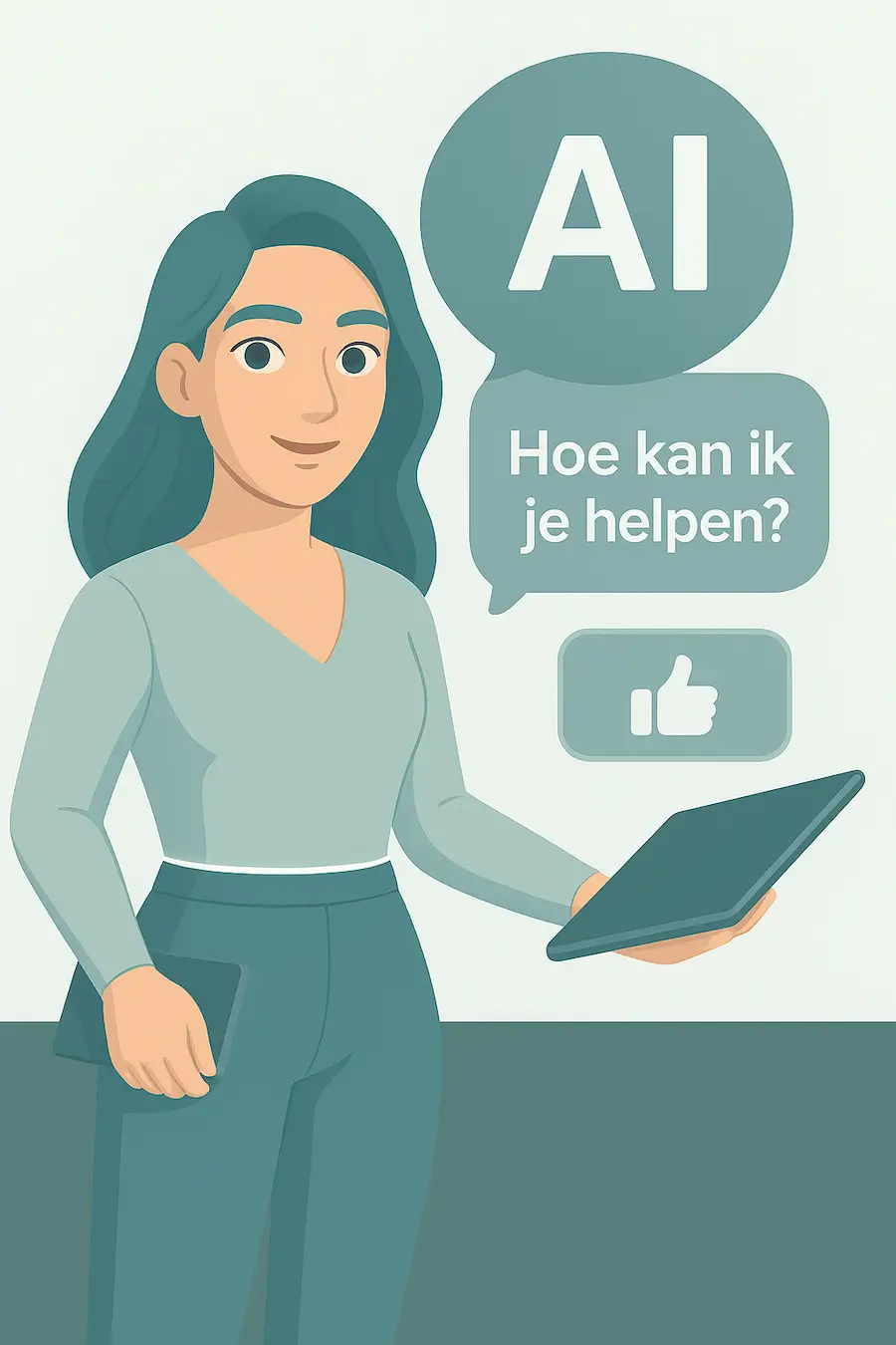 hoe kan ik je helpen ai animation