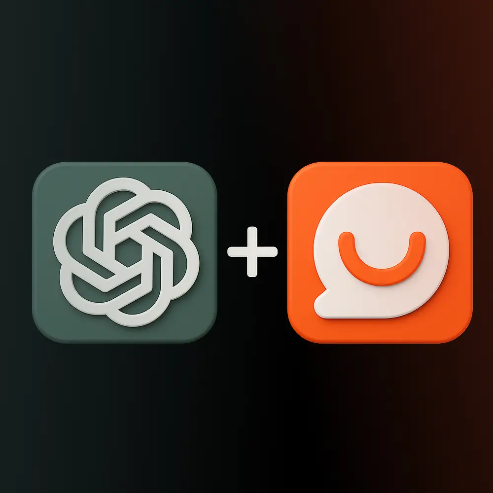 3D logos chatGPT + Hulp.chat